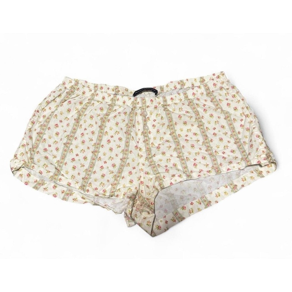 Brandy Melville Floral Lounge Sleep Shorts‎ Women's Medium Cottagecore Boho